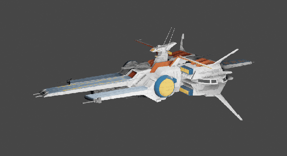 nahel è disponibile nave gundam unicorno nahelargamaship tipo 3d print model - Mito3D