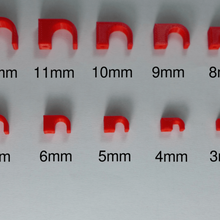 prego-no clip do cabo 3-12mm sortimento vários suporte fixador gestão de cabos montagem unhas fio clipe gerenciamento arame diy 3d print model - Mito3D