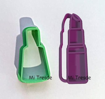nail polish lipstick cutter marker 3d print model - Mito3D