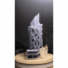 nakagin kapsül kule diyorama mimari kişo kurokava Japonca bina Kent şehir manzarası metabolizma metabolik mimar Tokyo cinza ölçek 1 500 3d print model - Mito3D