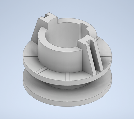 nakayama pro pm5810 v cinturón polea espacio césped cortacésped sincronización soporte 3d print model - Mito3D