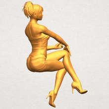 fille nue h05 various car chair tree table sofa character game exterior human interior people house figurines sexy woman nude body bikini 3d print model - Mito3D