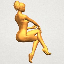 fille nue h03 various car chair tree table sofa character game exterior human interior people house figurines sexy woman nude body bikini 3d print model - Mito3D