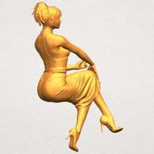 fille nue h07 various car chair tree table sofa character game exterior human interior people house figurines sexy woman nude body bikini 3d print model - Mito3D