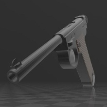 nambu type 14 various gun pistol firearm japan nippon sidearm 3d print model - Mito3D