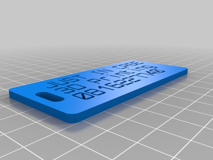 name card label customized organization home office desk 3d print model - Mito3D