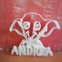 name dobby harry potter home doorway 3d print model - Mito3D