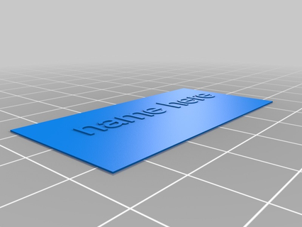 isim plak özelleştirici tabela plak işaretler logolar 3d print model - Mito3D