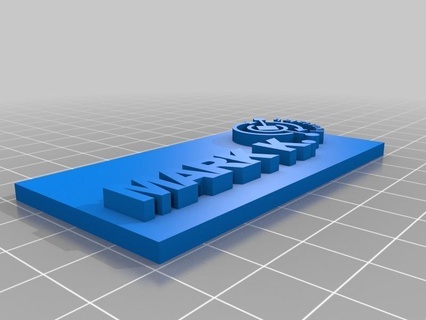nombre etiqueta laboratorio cuarzo 3d print model - Mito3D