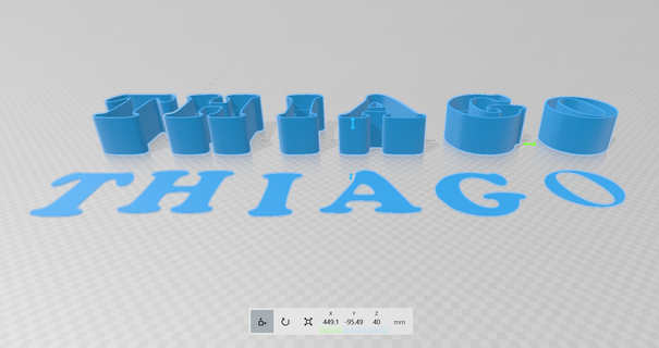Name Thiago Hauptstadt Briefe Karamell Süßigkeiten Hersteller 3d print model - Mito3D
