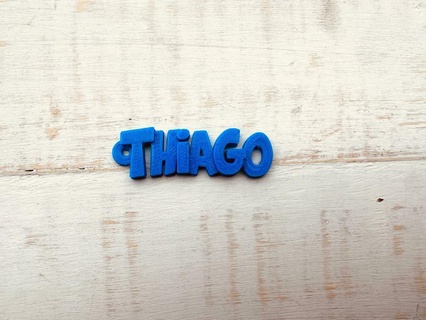 nombre Thiago llavero personalizado nombres 3d print model - Mito3D