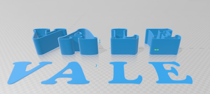 valido capitale lettere ciotola caramelle valle caramella creatore 3d print model - Mito3D