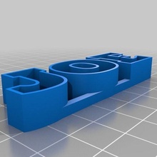 isim kutusu Sanat özelleştirilmiş heykeller 3d print model - Mito3D