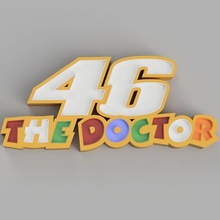 nameled 46 doctor rossi - led lamp child ornament light alphabet control gift night 3d print model - Mito3D