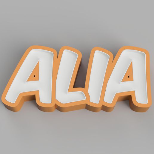 nameled alia - led lamp 3D print model - Mito3D