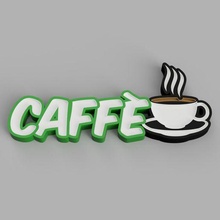 nameled caff cup - led lamp child ornament light alphabet control gift night caffe coffee 3d print model - Mito3D