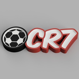 nameled cr7 palla guidato lampada bambino ornamento luce alfabeto controllo regalo notte futebol calcio cristiano 3d print model - Mito3D