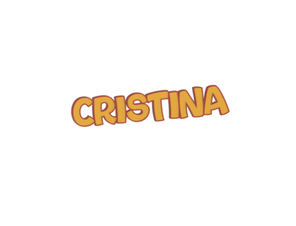nommé cristina led lampe Nom LED boîte lumière Cristina nuit ornement 3d print model - Mito3D