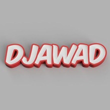 nombrado djawad LED lámpara 3d print model - Mito3D