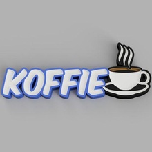 nameled koffie cup - led lamp child ornament light alphabet control gift night coffee hot 3d print model - Mito3D