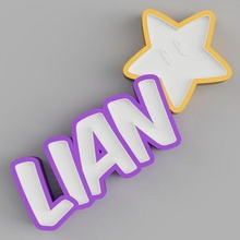namel lian star Led Lamba 3d print model - Mito3D
