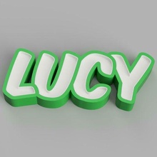 nameled lucy guidato lampada bambino ornamento luce controllo regalo modulare colla casa notte 3d print model - Mito3D