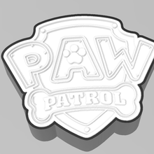nameled paw patrol logo led lamp child ornament light alphabet modular night 3d print model - Mito3D