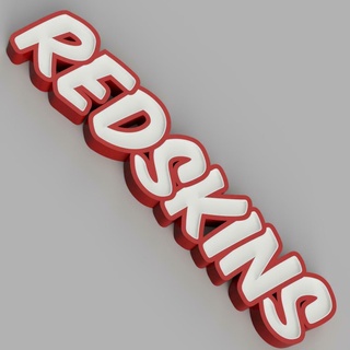 namel Redskins Led Lamba isim 3d print model - Mito3D