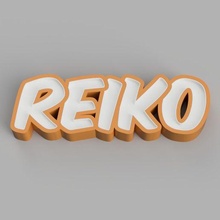 nameled reiko - led lamp 3d print model - Mito3D
