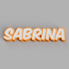 benannt Sabrina LED Lampe 3d print model - Mito3D