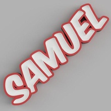 nommé Samuel LED lampe 3d print model - Mito3D