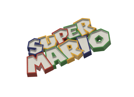 namel Süper mario led Lamba isim Led süs ışık hediye Mario oyun 3d print model - Mito3D