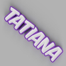 nameled tatiana - led lamp child ornament light alphabet control gift night 3d print model - Mito3D