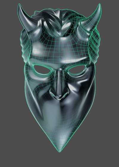 nameless ghoul ghost mask halloween 3d print model - Mito3D