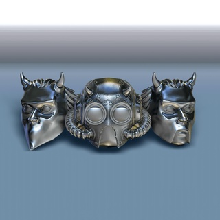 ghoul anelli gruppo musicale fantasma bc joia aneis anel squillare gioielleria statua 3d roccia 3d print model - Mito3D