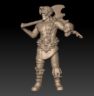 nameless one planescape torment 32mm Game planescapeminiatures planescapetorment dnd dndminiatures 3d print model - Mito3D