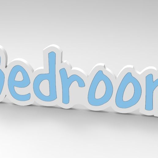 nameplate bedroom 3D print model - Mito3D