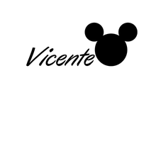 nameplate mickey head mouse 3d print model - Mito3D