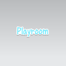 nameplate playroom 3d print model - Mito3D