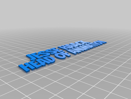 nameplatecaps customized office 3d print model - Mito3D