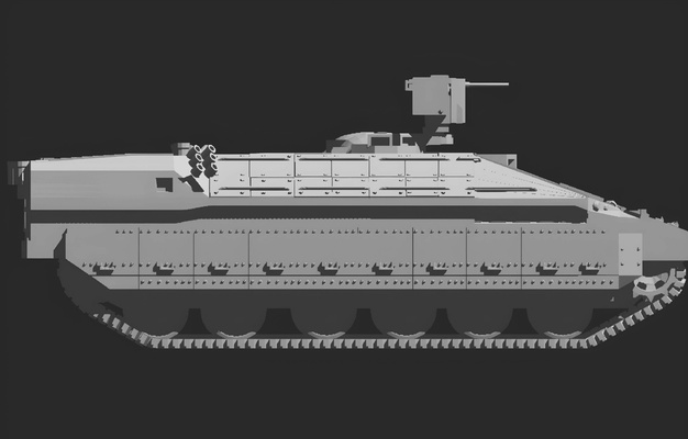 namer afv idf heavy armored vehicle game tank military ifv mbt france 1 72 roka army k2 black panther 3d print model - Mito3D