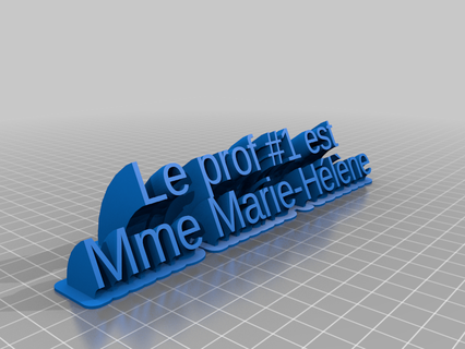 nametag customized office home work desk 3d print model - Mito3D