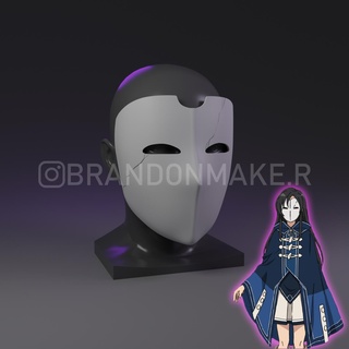 nanahoshi Shizuka Maske Cosplay Mushoku angespannt arbeitslos Reinkarnation Weiß Stütze 3d print model - Mito3D