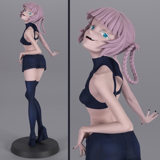 nanakusa nazuna yofukashi uta Arte anime manga llamada noche waifu niña 3d print model - Mito3D