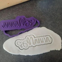 nanna stamp cutter cookie fondant 3d print model - Mito3D