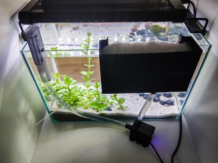 nano aquário externo filtro cascata bomba água peixes 3d print model - Mito3D
