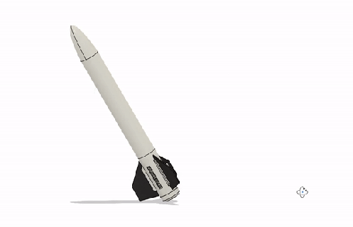 nanogramo c class modelo cohete artilugio sólido motor clase 3d print model - Mito3D