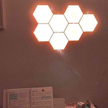 Nanoleaf Replik Hexagon modular erweiterbar self designed Clip Lampe Design Nacht Licht Musik scheinen Schlafzimmer LED Streifen 3d print model - Mito3D
