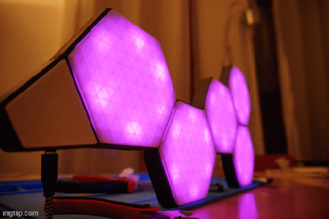 Nanotherblatt Nanoleaf wled Hexagon Bienenstock Deko Lampe Dyson 3d print model - Mito3D