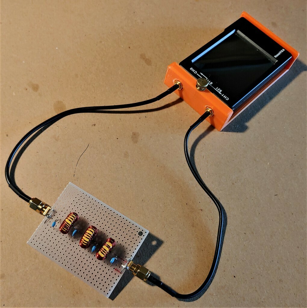 nanovna connettore supporti bnc sma elettronica 3D print model - Mito3D